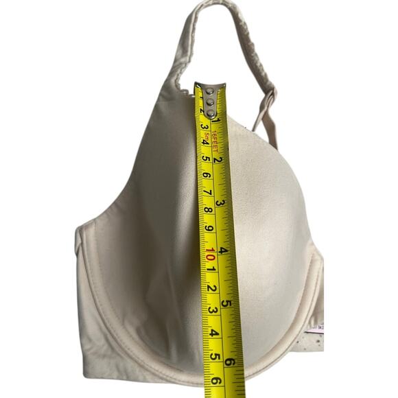 Victoria's Secret Line Perfect Coverage Cream Bra 34DD - Picture 4 of 5